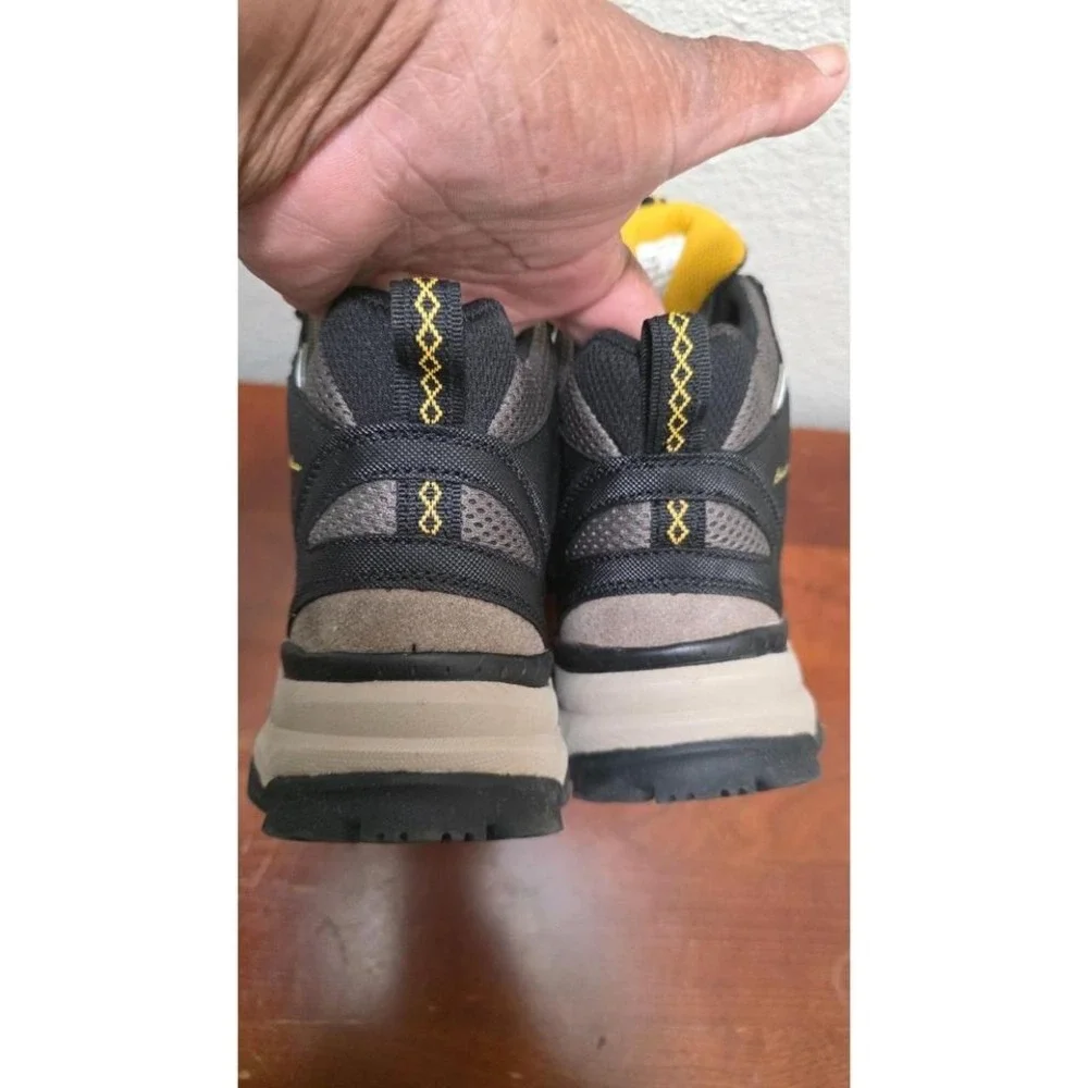 Eddie Bauer Waterproof Hiking Boots Men's Size 7 Grey Black Outdoor Trekking‎